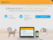 Tablet Screenshot of leashtime.com